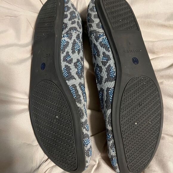 Rothy's Women's Leopard Print Flats - Gray and Blue - Picture 3 of 6